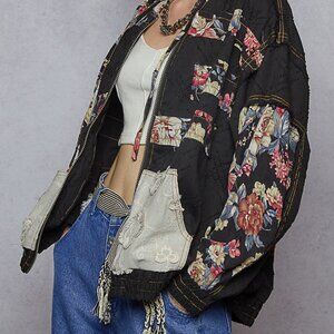 POL Black Floral Jacket